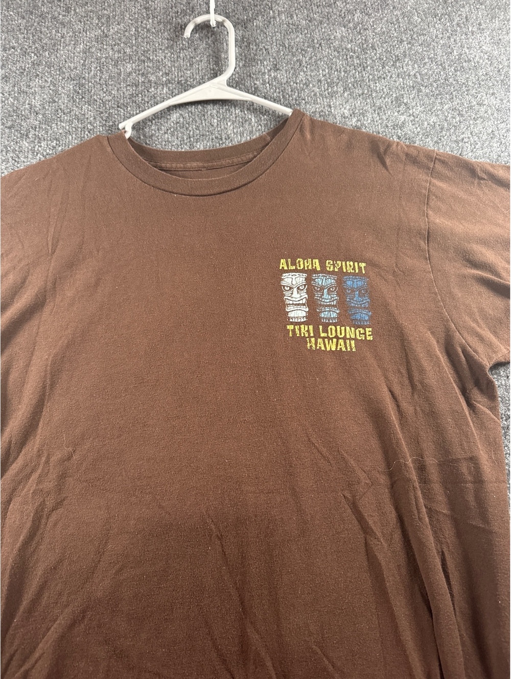 Princess Cruise Lines Tiki Lounge Hawaii Brown Graphic T Shirt Mens L